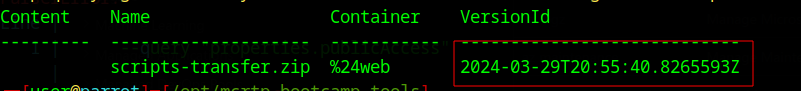 Output with version Id /images/Azure%20Blob%20Container%20to%20Initial%20Access-7.png